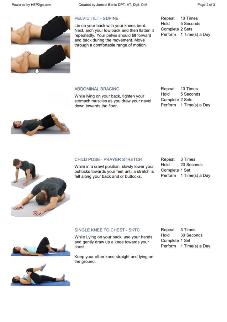 Rehabilitation Exercises For Disc Protrusion